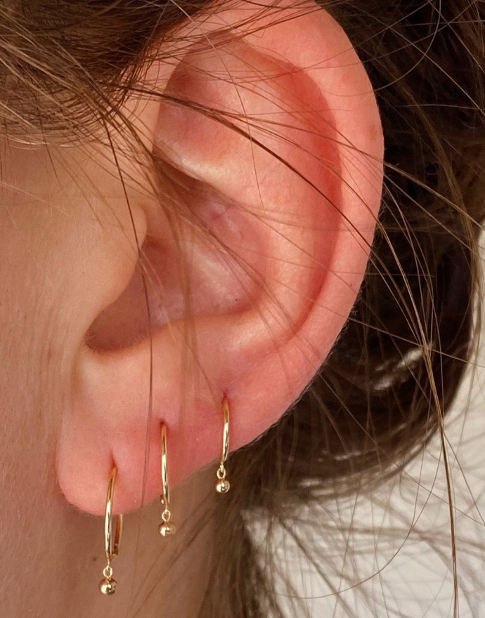 Droplet Huggie Earring