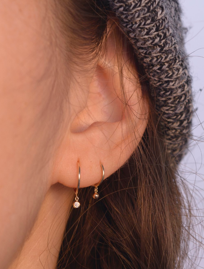 Droplet Huggie Earring