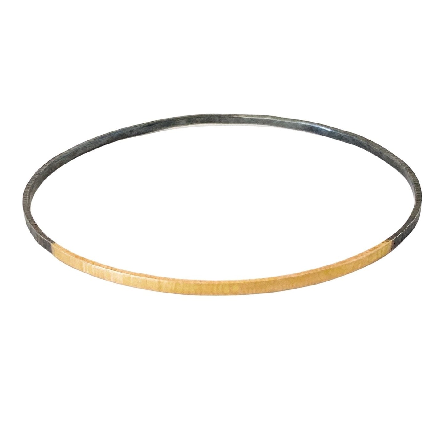 Two-Tone Textured Bangle