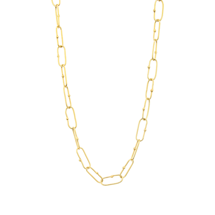 Dotted Chain Necklace - Long