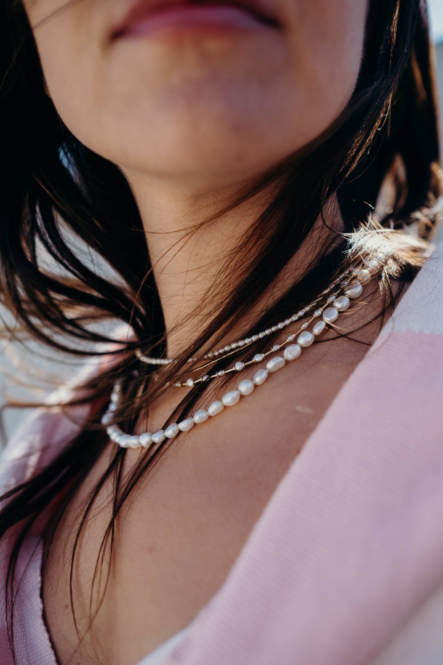 Gold Stitch Necklace