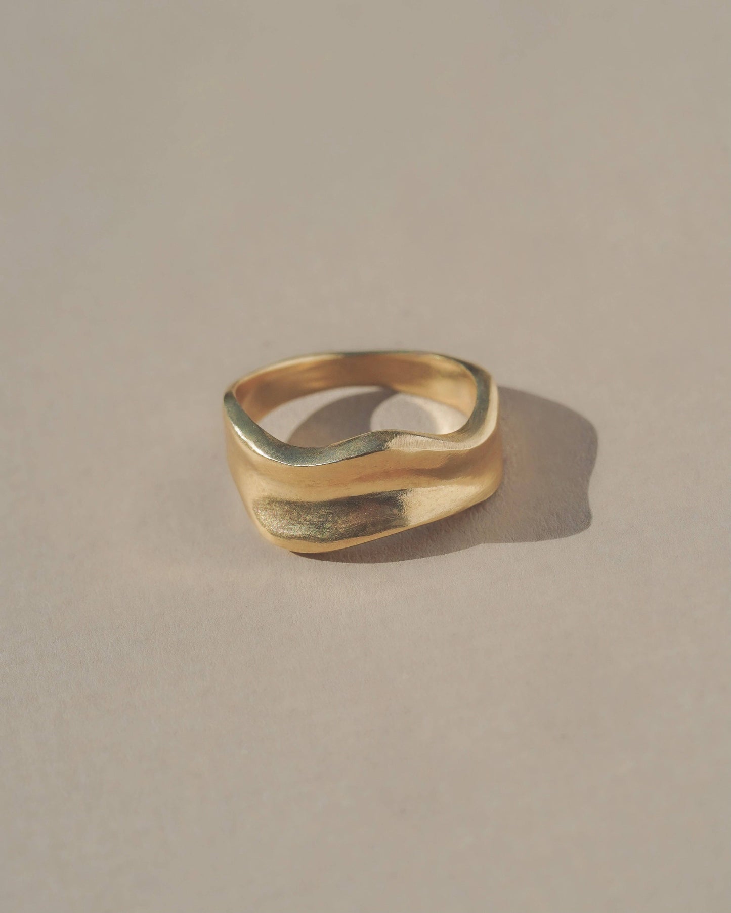 Mountainside Jewelry - Tides Ring: Gold Vermeil / 6