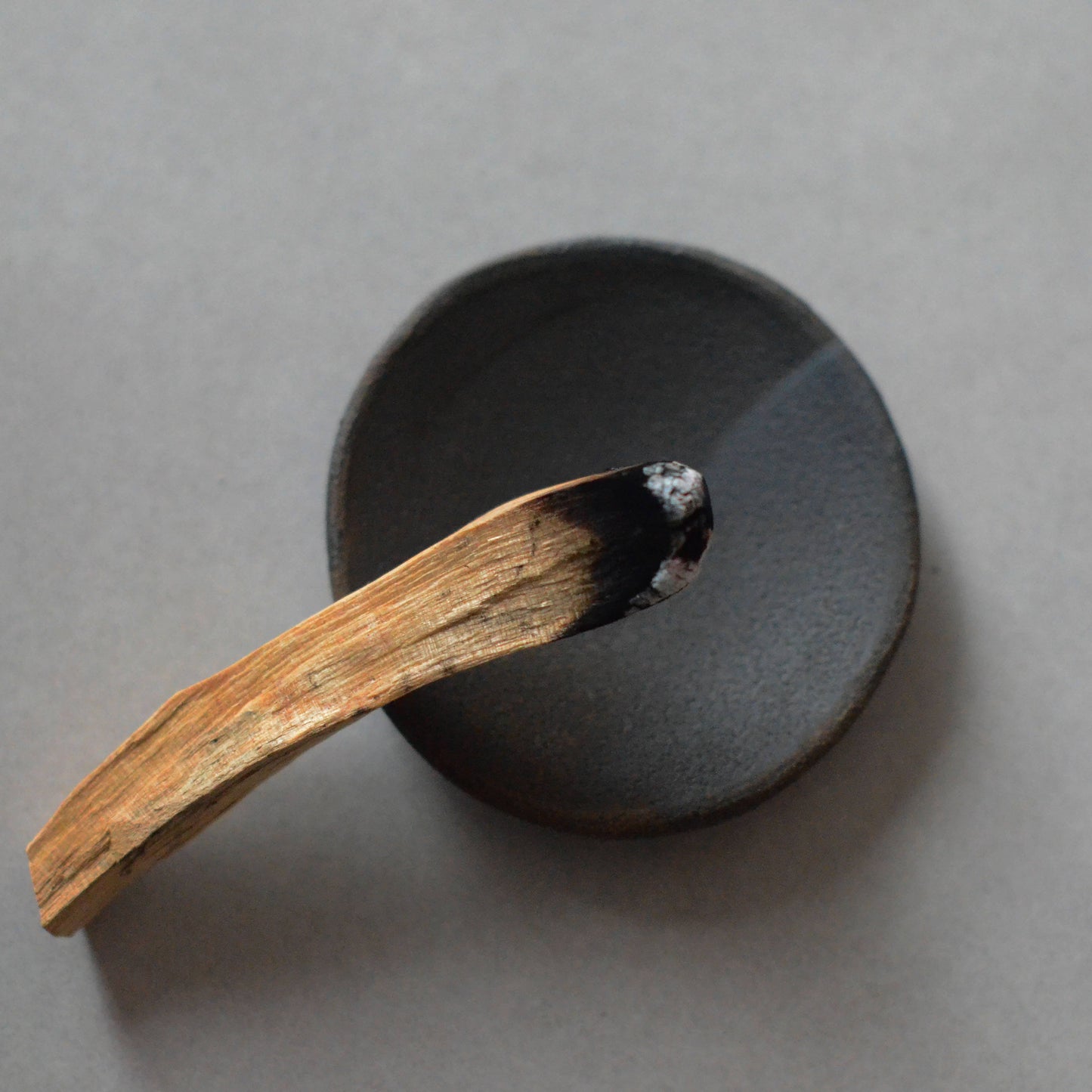 Cedar and Myrrh - Raw Black Clay Incense Plate