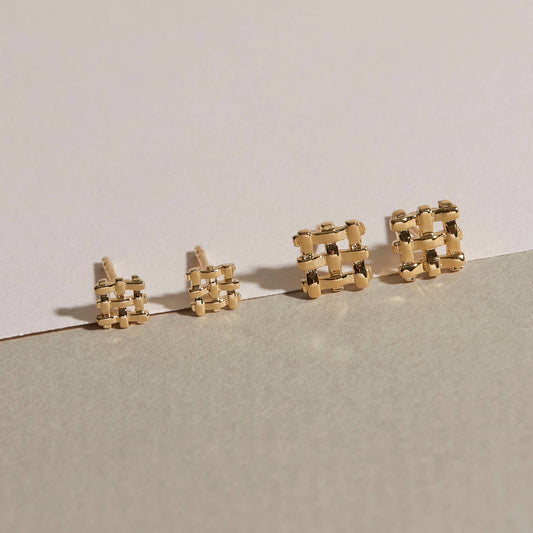 Crosshatch Studs - Small