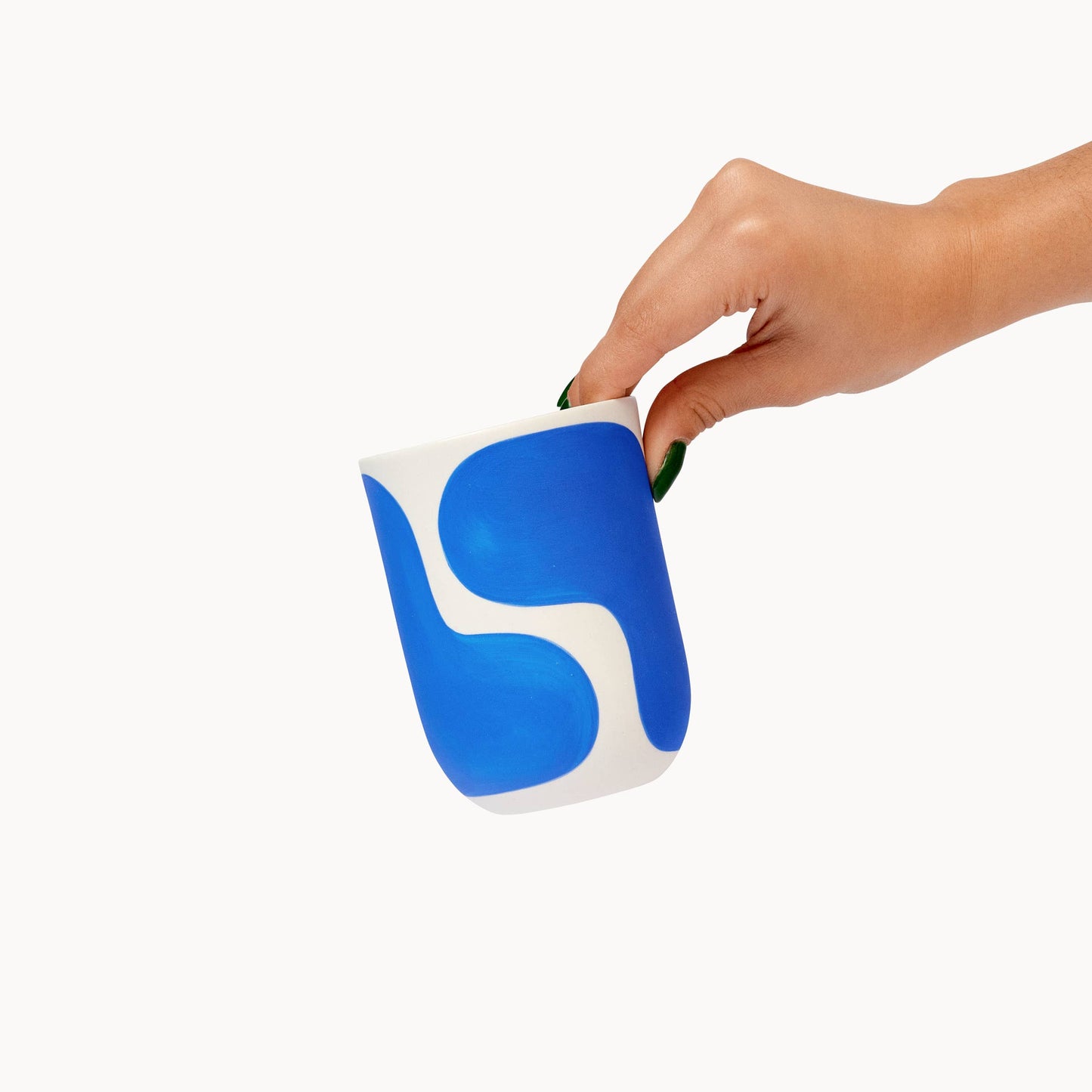 Cobalt Color Block Coffee Cup