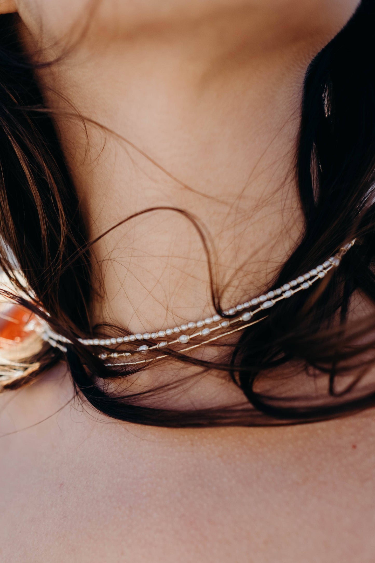 Gold Stitch Necklace