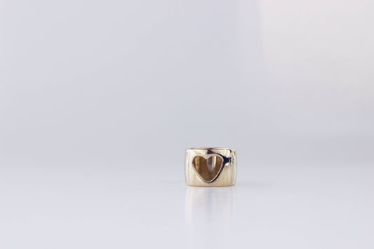 L.Greenwalt Jewelry - Heart Ring: Yellow Bronze / 6