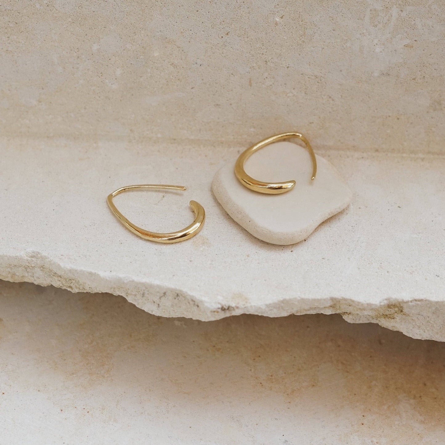 Mountainside Jewelry - Susa Hoops: Gold Vermeil