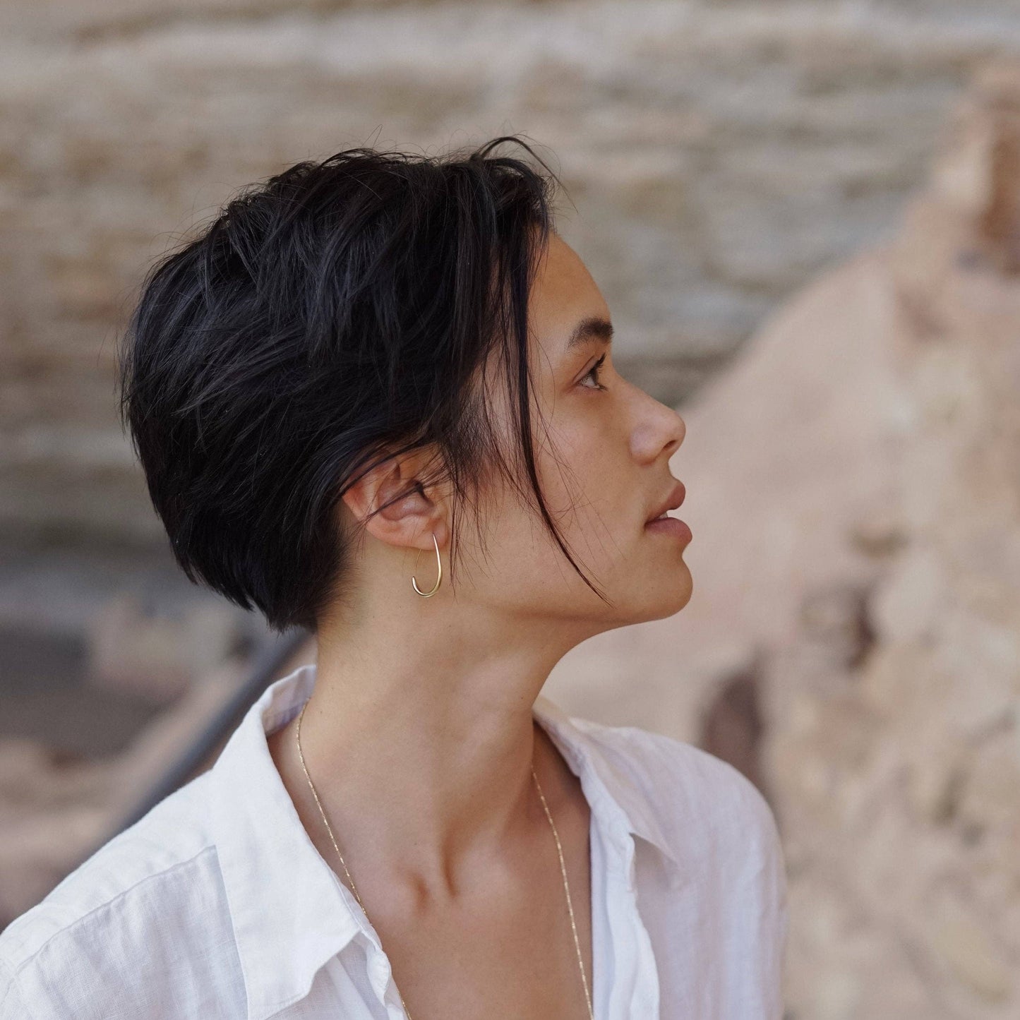 Mountainside Jewelry - Susa Hoops: Gold Vermeil