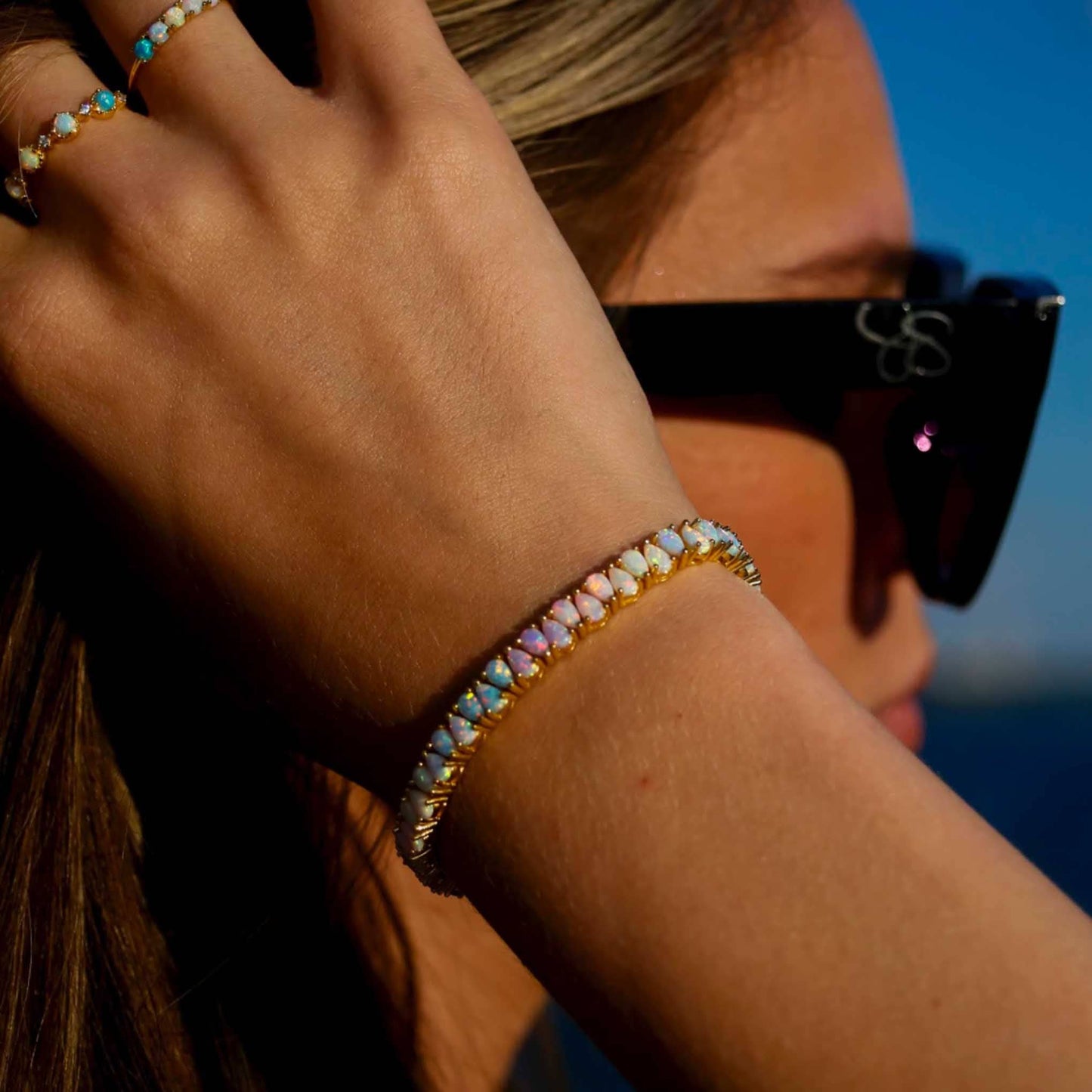 La Kaiser - Dancing Opal Dreams Tennis Bracelet: 6''