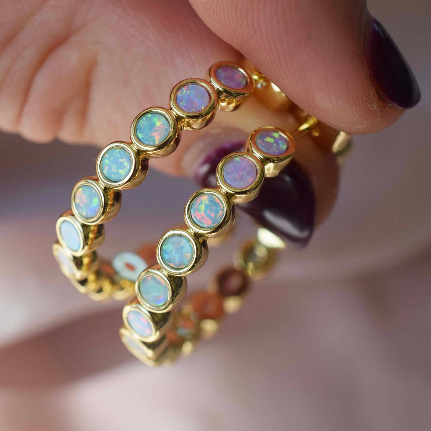 La Kaiser - Opal Ombre Grande Hoops