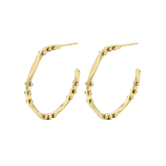 Flux Dot Hoops - Gold