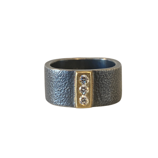 Trio Bar Diamond Ring